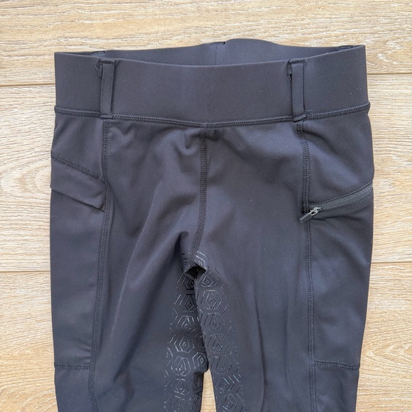 Equestrian style riding breeches tights silicone full seat Inner leg Sz Small - Picture 2 of 7